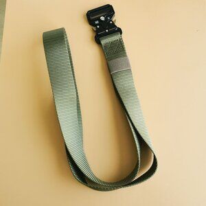 Military Tactical Belt Cobra Buckle Heavy Duty Nylon EDC Waist Strap Green